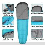 VILLEY Mummy Sleeping Bag, Lightweight Backpacking Sleeping Bag for Adults & Kids, Camping Hiking Equipment for 3-4 Seasons