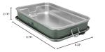 STANLEY Classic Legendary Useful Box 1.25 qt | Metal Snack and Lunch Box | Durable Stainless Steel Travel Food Storage Container | Hiking, Camping, School, or Work | BPA-Free | Hammertone Green