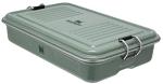 STANLEY Classic Legendary Useful Box 1.25 qt | Metal Snack and Lunch Box | Durable Stainless Steel Travel Food Storage Container | Hiking, Camping, School, or Work | BPA-Free | Hammertone Green