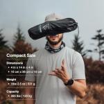 Helinox Chair Zero Ultralight Compact Camping Chair, Chair Zero, Black