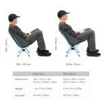 Helinox Chair Zero Ultralight Compact Camping Chair, Chair Zero, Black