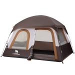 CAMEL CROWN 3/4 Person Tent Waterproof Lightweight Portable Backpacking Tent for Outdoor Camping Hiking