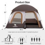 CAMEL CROWN 3/4 Person Tent Waterproof Lightweight Portable Backpacking Tent for Outdoor Camping Hiking