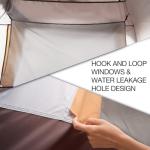 CAMEL CROWN 3/4 Person Tent Waterproof Lightweight Portable Backpacking Tent for Outdoor Camping Hiking