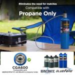 Propane 2-Burner Camping Stove with Carrying Bag, 17500 BTU Adjustable Burners, Portable Folding Gas Stove for Camping, Outdoor Cooking, Backpacking Camp Stove for BBQ, Camping Tailgating