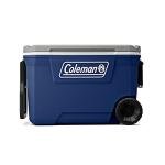Coleman Classic Series Insulated Portable Rolling Cooler with Wheels, Leak-Resistant Outdoor Hard Cooler Keeps Ice up to 5 Days, 62-Quart