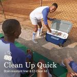 Coleman Classic Series Insulated Portable Rolling Cooler with Wheels, Leak-Resistant Outdoor Hard Cooler Keeps Ice up to 5 Days, 62-Quart