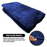 Sleeping Cot Pads (75" x 28") Portable for Camping & Hiking with Elastic Straps, Cotton Soft Thick Cot Pad,Waterproof - NavyBlue