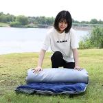 Sleeping Cot Pads (75" x 28") Portable for Camping & Hiking with Elastic Straps, Cotton Soft Thick Cot Pad,Waterproof - NavyBlue