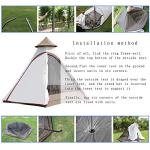 12'x10'x8'Dome Camping Tent 5-6 Person 4 Season Double Layers Waterproof Anti-UV Windproof Tents Family Outdoor Camping Tent(White)