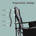 Oversized Camping Chairs 2 Pack - 450lbs Support Heavy Duty Folding Camp Chair Wide Portable Outside Collapsible Chairs with Carry Bag,Cooler,Cup Holder for Outdoor,Lawn,Sports,Baseball,Soccer-Black