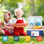 LifeBROS 11qt 19qt Insulated Portable Cooler Leak-Proof Airtight Ice Chest Dry Box Hard Cooler Plus Ice Packs for Travel, BBQ, Camping, Picnic-Blue…