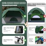 LOYEAHCAMP Tents 4 Person Camping Tent, Easy Setup Waterproof Family Tents for Camping, Portable Dome Tent for Outdoor Camping with Rainfly, Carry Bag DarkGreen