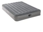 Intex 64114E Dura-Beam Standard Prestige Air Mattress: Fiber-Tech – Queen Size – Built-in USB Electric Pump – 12in Bed Height – 600lb Weight Capacity