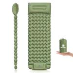 WILDOMS Sleeping Pad for Camping - 4” Thick Inflatable Camping Mat with Built-in Pump & Pillow, Ultralight Self Inflating Camping pad, Backpacking Sleeping Mat for Hiking, Tent, Traveling
