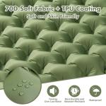 WILDOMS Sleeping Pad for Camping - 4” Thick Inflatable Camping Mat with Built-in Pump & Pillow, Ultralight Self Inflating Camping pad, Backpacking Sleeping Mat for Hiking, Tent, Traveling