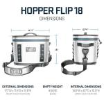 YETI Hopper Flip 18 Portable Soft Cooler, Wild Vine Red