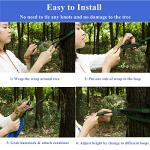 Camping Hammock Double & Single Portable Hammocks Ultralight Nylon Parachute Hammocks with 2 Tree Straps for Backpacking, Travel, Beach, Backyard, Camping, Hiking (Medium, Camouflage)