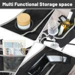 Nice C Heated 3 Person Camping Chair with Canopy, Heated Double Camping Chairs with Battery, Portable Oversized Padded Sports Umbrella Chair with Shade, Cup Holder, Cooler Bag, for Lawn Outdoors