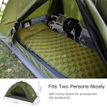 Night Cat Upgraded Backpacking Tents 2 Persons Easy Clip Setup Camping Tent Adults Scouts Heavy Rainproof Compact Lightweight,Double-Size