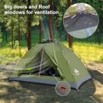 Night Cat Upgraded Backpacking Tents 2 Persons Easy Clip Setup Camping Tent Adults Scouts Heavy Rainproof Compact Lightweight,Double-Size