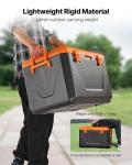 VEVOR Portable Cooler, 63 QT Hard Cooler with Ice Retention, Heavy-Duty Handles and Cup Holder, Lightweight Rigid Material Insulated Portable Cooler, Suitable for Family Picnics and Long Trips