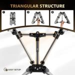 Campday Camping Chair Backpacking Portable Hiking Ultralight Small Lightweight Folding Chair for Outdoor Camp Beach Picnic Concert, Supports 330lbs (Black,1PCS)