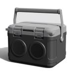 GETUHAND Camp Cooler with Bluetooth Speaker 22 Quart，48 Hours Ice Retention, Portable Handle, Outdoor Camping Cooler for BBQs, Beach, Hiking Black