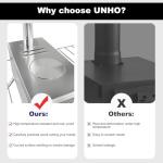 Hot Tent Stove, unho Wood Burning Stove, Portable Wood Stove with 6 Stainless Chimney Pipes for Outdoor Heating & Cooking, Ice Fishing, Hunting,Winter Warmth