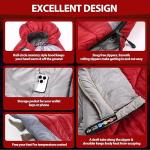 ETGLCOZY Sleeping Bag for Adults Cold Weather & Warm, Lightweight Backpacking Camping Hiking Essentials Gear for Kids 10-12 Girls Boys Compact w/Compression Sack 30-50F Degree, Claret/Gray