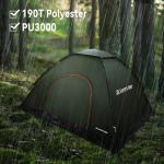 1-2 personTent Waterproof & Windproof Family Tents Camping-Tent All-Weather Backpacking-Tent for Camping-Hiking, Outdoor Adventures with Carry Bag