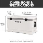 Igloo 100 QT Latitude Marine Ultra White Cooler