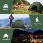 1-2 personTent Waterproof & Windproof Family Tents Camping-Tent All-Weather Backpacking-Tent for Camping-Hiking, Outdoor Adventures with Carry Bag