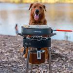 Fire-Maple Saturn X Camping Stove - High-Power Outdoor Cooking Stove with Dual Preheating Tubes, Wind-Resistant, Adjustable Height and Foldable Supports for Camping