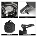 Fire-Maple Saturn X Camping Stove - High-Power Outdoor Cooking Stove with Dual Preheating Tubes, Wind-Resistant, Adjustable Height and Foldable Supports for Camping