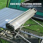 KINGROCK Folding Camping Table, Aluminum Roll-up Table with Easy Carrying Bag for Outdoor, Sturdy, Stable