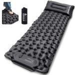 ONETIGRIS Blackcrystal Sleeping Pad, Ultralight Camping Sleeping Pad with Pillow Built-in Foot Pump Inflatable Sleeping Mat Compact for Camping Backpacking Hiking Traveling Tent