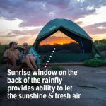 Kelty Daydreamer 4P + 6P Camping Tent, Blackout Fabric, Interior Light Diffusing Gear Loft, Standing Height, PFAS Free (4 Person)