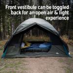 Kelty Daydreamer 4P + 6P Camping Tent, Blackout Fabric, Interior Light Diffusing Gear Loft, Standing Height, PFAS Free (4 Person)