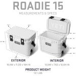 YETI Roadie 15 Hard Cooler with DoubleDuty Shoulder Strap, Firefly Yellow