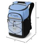 Columbia PFG Roll Caster - 30-can insulated backpack cooler, white lid