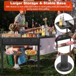 Hiteemer Portable Charcoal Grill - 26 Inch Folding BBQ Grills Hibachi Grill barbecue Grills Outdoor Cooking for Backyard Camping Travel Party Picnic Thanksgiving, With Storage Bag