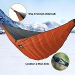AYAMAYA Single & Double Hammock Underquilt Full Length Big Size Under Quilts for Hammocks, Camping Backpacking Essential, Winter Cold Weather Warm UQ Blanket Bottom Insulation
