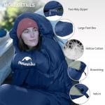 Naturehike Sleeping Bags for Adults, 23-39℉ Mummy Backpacking Sleeping Bag, 0 Degree Lightweight Sleeping Bag Warm for Camping, Hiking (Navy, Medium)