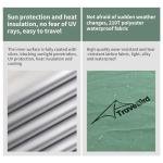 Travel Bird Camping Hammock Tent with Mosquito Net and Sunshade, Extra Large for 2 Person, Lightweight Hanging Hammocks Tree Straps, Bivvy Ground Tent for Outside, Hiking, and Travel