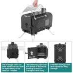 Gaomon Outdoor Portable Wood Stove, Tent Stove,Wood Burning Stove for Camping,Cast Iron Wood Stove,Tent Heaters for Camping, Includes Chimney Pipes ans View Glass,Ice-fishing, Cookout, Hiking, Travel