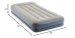 Intex 64115ED Dura-Beam Standard Pillow Rest Air Mattress: Fiber-Tech – Twin Size – Built-in Electric Pump – 12in Bed Height – 300lb Weight Capacity