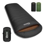 QEZER XL Sleeping Bag-600 Fill Power Down Sleeping Bag for Adults, Ultralight Ideal for Backpacking, Camping, Hiking