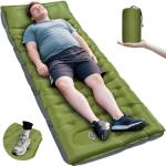Camping Sleeping Pad, Extra Thick 6 Inch Inflatable Camping Mat with Pillow, Built-in Foot Pump Sleeping Pad for Camping Ultralight Self Inflating Campings Pad for Tent Backpacking Hiking Camp Gear