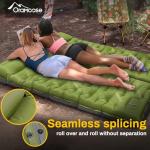 Camping Sleeping Pad, Extra Thick 6 Inch Inflatable Camping Mat with Pillow, Built-in Foot Pump Sleeping Pad for Camping Ultralight Self Inflating Campings Pad for Tent Backpacking Hiking Camp Gear